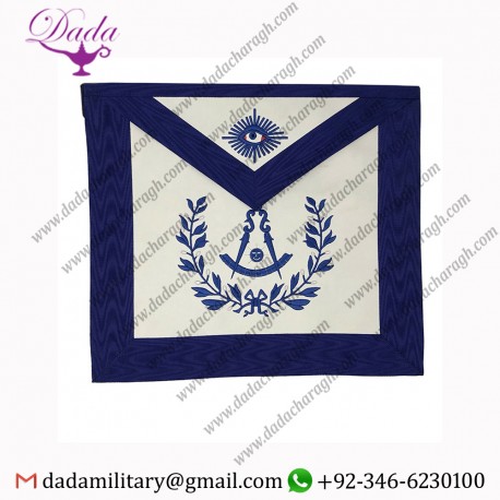 Wholesale White Leather Masonic Past Master Apron