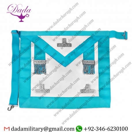 Worshipful Craft Master Mason Apron Masonic Regalia 33 Degree MM Leather Apron