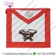 22nd Degree Scottish Rite Masonic Apron - Red & White