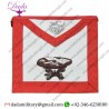 22nd Degree Scottish Rite Masonic Apron - Red & White