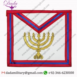 23rd Degree Scottish Rite Masonic Apron - White & Gold
