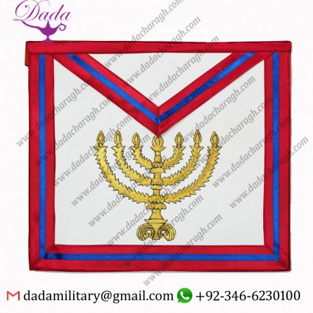 23rd Degree Scottish Rite Masonic Apron - White & Gold