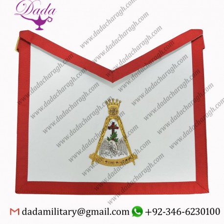 18th Degree Scottish Rite Masonic Apron - Red & White