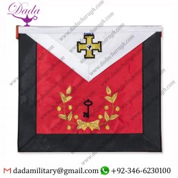27th Degree Scottish Rite Masonic Apron - Black & Red