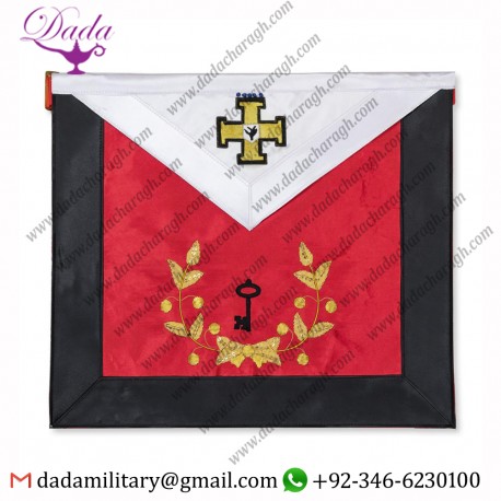 27th Degree Scottish Rite Masonic Apron - Black & Red