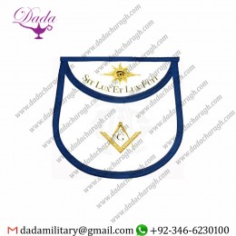 And There Was Light, Master Mason Apron, printed
