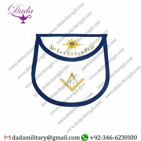 And There Was Light, Master Mason Apron, printed