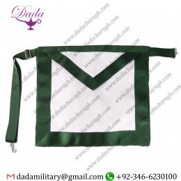 Basic Blue Lodge Master White Leather Square Mason Masonic Apron