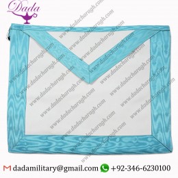 Basic Master Mason Masonic Apron - Light Blue & White