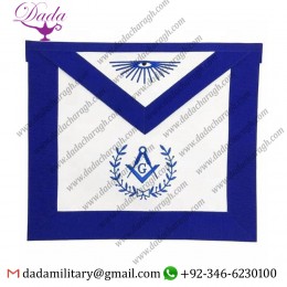 Blue Lodge Master Mason Apron Machine Embroidery