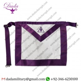 Brotherhood Trowels White Cloth Square Mason Masonic Apron