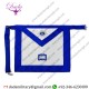 Chaplain Holy Bible Blue Ribbon Border White Synthetic Leather Masonic Apron