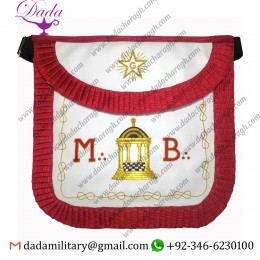custom made Bullion embroidery apron Masonic Apron