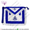 Customized Masonic Past Master White Synthetic Leather White Tassel Masonic Apron