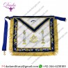 Customized Past Master Mason Masonic Apron With Embroidered Border Gold Tassel Masonic Apron