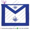Electrician Masonic Officer Apron - Blue & White
