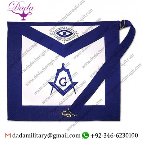 Embroidered Regalia Lambskin Masonic Aprons
