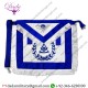 Freemason Past Master Apron Blue With Tassel White Synthetic Leather Masonic Apron