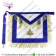 Gold Fringe White Leather Blue Lodge Past Master Masonic Apron