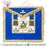 Grand Lodge Installed Master Masonic Apron - Blue & Gold