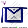 Grand Lodge Worshipful Master White Leather Square Mason Masonic Apron