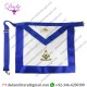 Hand Embroidered Gold Thread Masonic Grand Lodge Officer Blue Cloth Freemason Past Master Regalia Apron