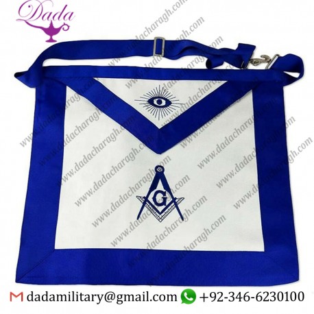 Hand Embroidered Masonic Master Mason Leather Apron Masonic Regalia Apron