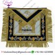 Hand embroidery custom past master mason apron
