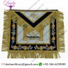 Hand embroidery custom past master mason apron