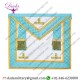 Installed Master with Gold Accents Masonic Apron - Light Blue & White