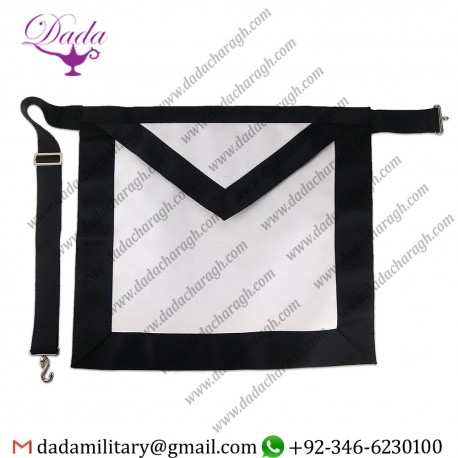 Mason Blue Lodge Basic Master Mason Masonic Apron White Leather