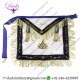 Mason Past Master Aprons Golden Embroidered Tassel Freemason White Leather Black Ribbon Borders Masonic Blue House Apron