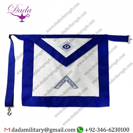 Masonic Apron Synthetic Leather Worshipful Master Blue Lodge Apron Masonic Apron
