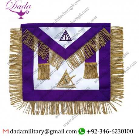 Masonic Council PIM Past Illustrious Master Apron Hand Embroidered