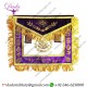 Masonic Grand Lodge Hand Embroidered Bullion Wire Past Master Apron Purple