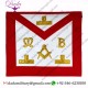 Masonic Hand Embroidered Bullion & Wire Made Master Mason Red Apron
