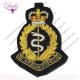 High Quality Badge Hand Embroidery Bullion Wire Emblems Badges
