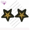 China Supplier 3D Indian Bullion Wire Badge Beaded Embroidery Bee Sew On Patch With Crystal Rhinestone For Clothes
