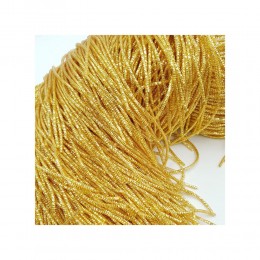 Bullion Wire, French Wire, Metallic French Wire, french coil, Rough Purl, Bullion Thread,Nakshi,Purl wire in Dark Gold