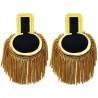 Red Blazer Gold Epaulettes, Gold Fringe Marching Band Epaulet