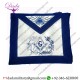 Masonic Master Mason Blue Velvet Apron Size 16 inches wide by 14 inches High