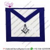 Masonic Master Mason Hand Embroided Apron With Square Compass With G Velvet