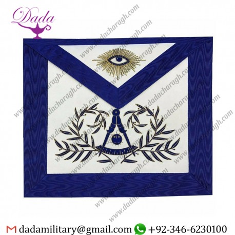 Masonic Past Master Apron Hand Embroided Apron