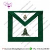 Masonic regalia apron with bullion wire embroidery, hand embroidery regalia bag
