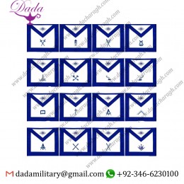 Masonic Regalia Blue Lodge Officers Aprons Embroidered