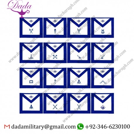 Masonic Regalia Blue Lodge Officers Aprons Embroidered