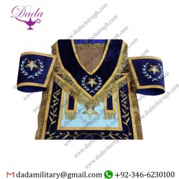 Masonic Regalia Grand Patron Apron Set Collar & Cuff's Matching Purple