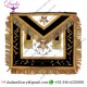 Masonic Regalia Hand Embroidered Bullion Made OES Apron Purple with Gold Fringe