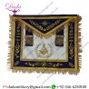 Masonic Regalia Master Mason Apron Navy blue with Golden Fringe