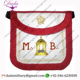 Masonic Scottish Rite Round Apron – AASR – Master Mason – MB Temple